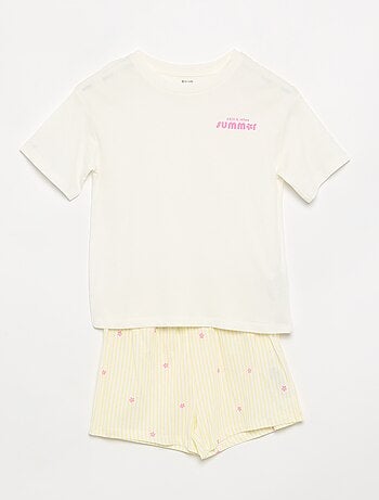 Pijama de 2 piezas - short + camiseta