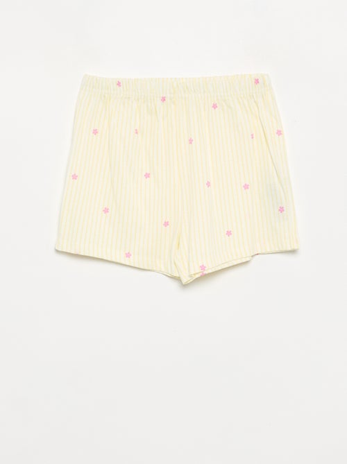 Pijama de 2 piezas - short + camiseta - Kiabi