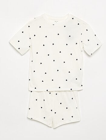 Pijama de 2 piezas - short + camiseta