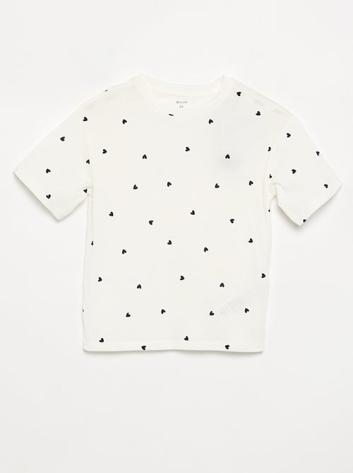 Pijama de 2 piezas - short + camiseta - Kiabi