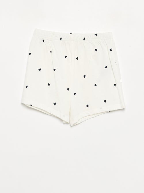 Pijama de 2 piezas - short + camiseta - Kiabi