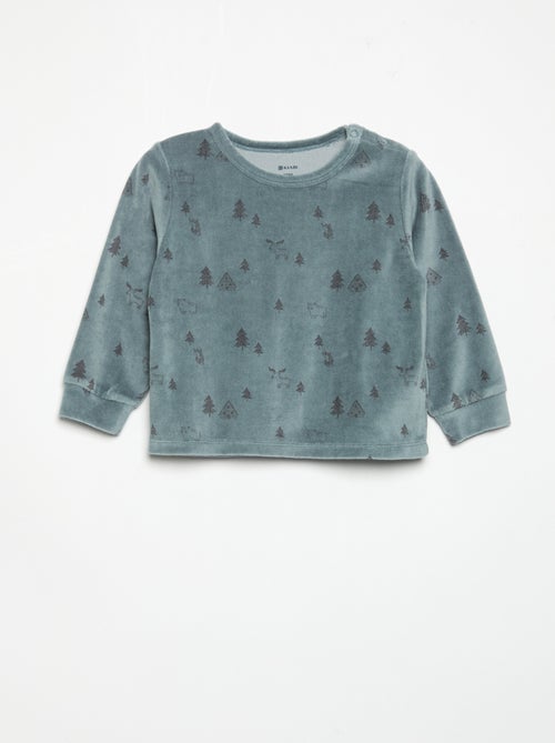 Pijama de 2 piezas - Sudadera + pantalón - Kiabi