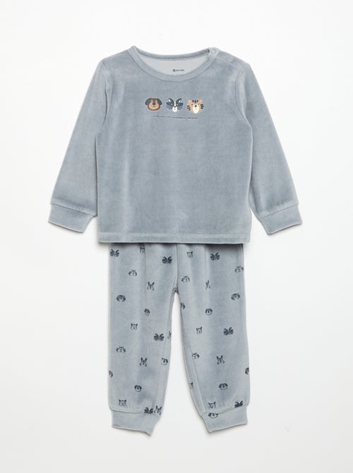 Pijama de 2 piezas - Sudadera + pantalón - Kiabi Pijama de 2 piezas - Sudadera + pantalón - Kiabi