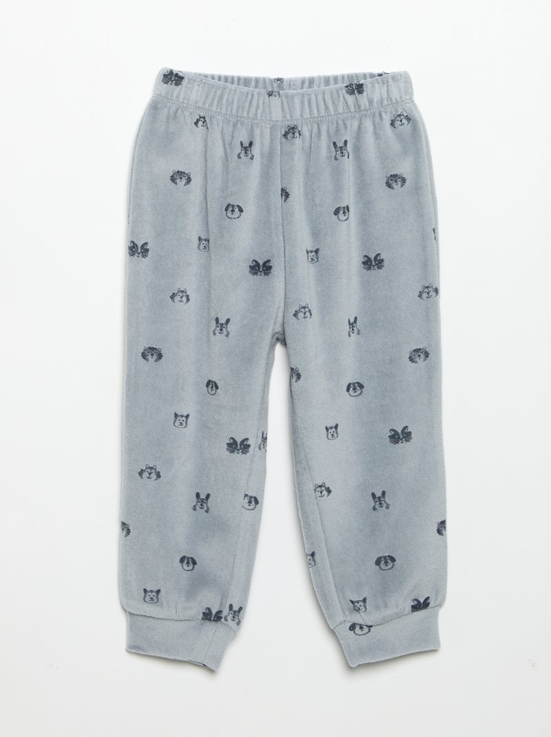 Pijama de 2 piezas - Sudadera + pantalón Azul - Kiabi