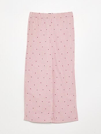 Pijama de 2 piezas a cuadros