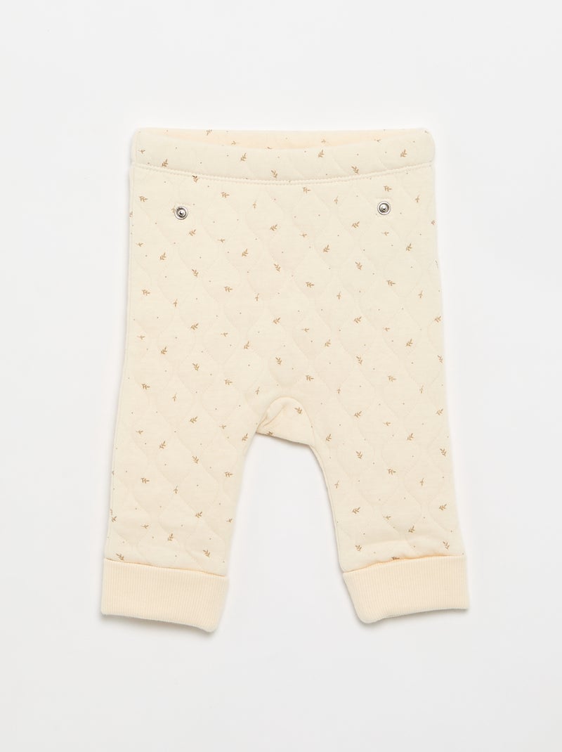 Pijama de 2 piezas ajustable acolchado Blanco - Kiabi
