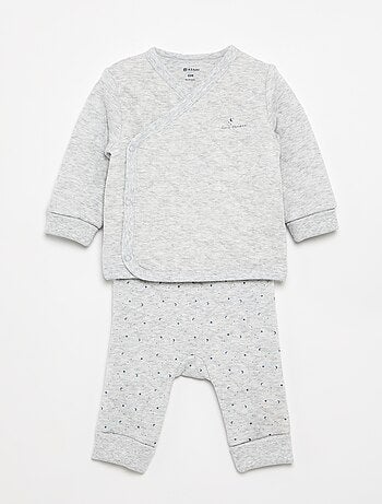 Pijama de 2 piezas ajustable acolchado