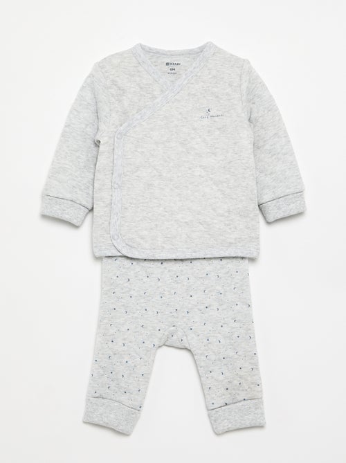 Pijama de 2 piezas ajustable acolchado - Kiabi