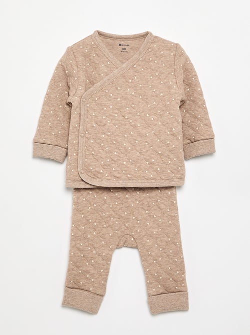 Pijama de 2 piezas ajustable acolchado - Kiabi