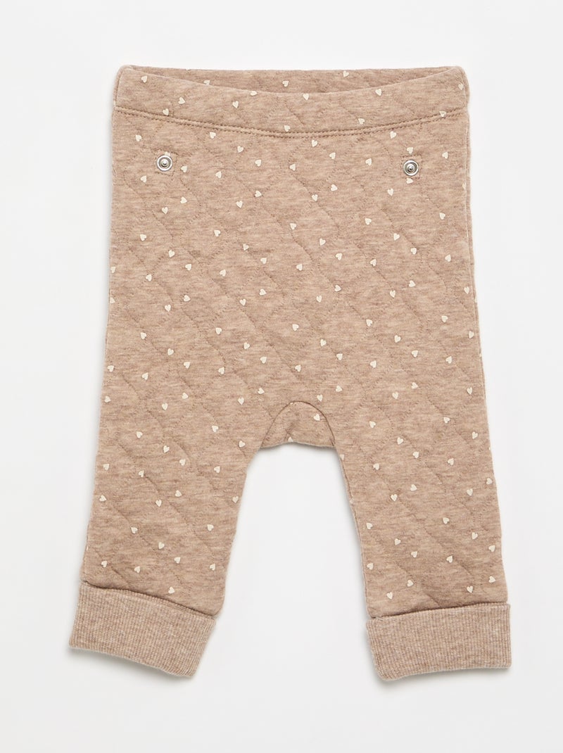 Pijama de 2 piezas ajustable acolchado Marron - Kiabi