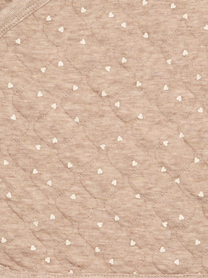 Pijama de 2 piezas ajustable acolchado Marron - Kiabi
