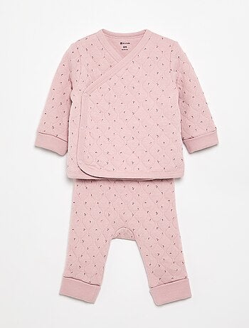 Pijama de 2 piezas ajustable acolchado