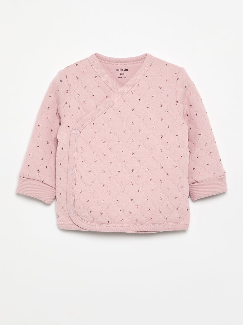 Pijama de 2 piezas ajustable acolchado Rosa - Kiabi