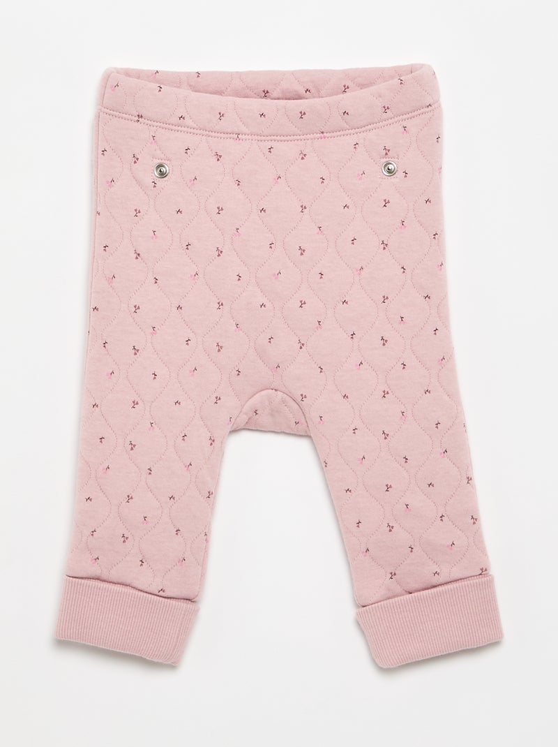 Pijama de 2 piezas ajustable acolchado Rosa - Kiabi