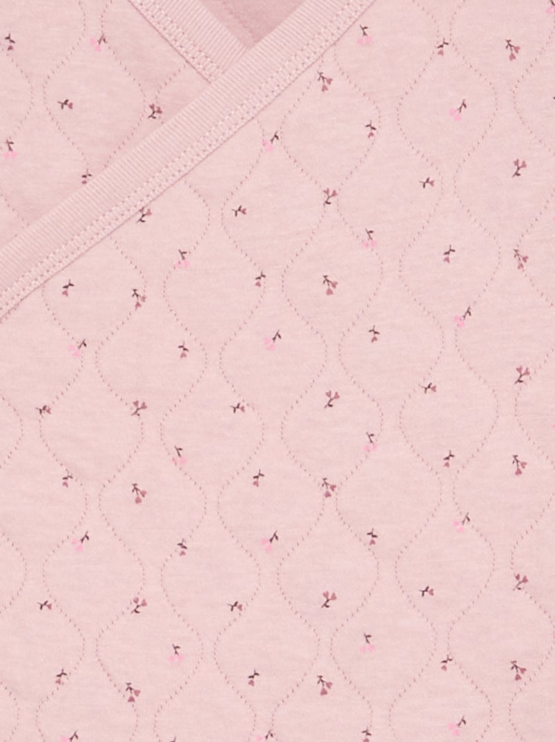 Pijama de 2 piezas ajustable acolchado Rosa - Kiabi