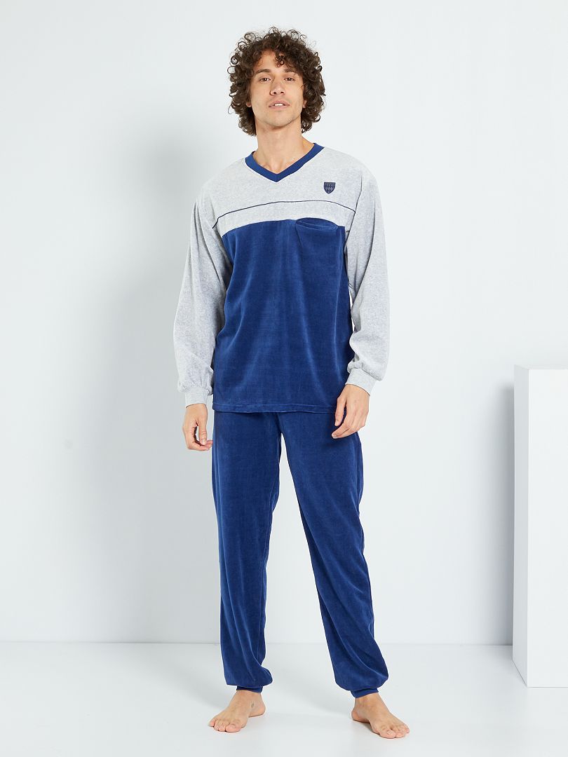 bronce Abrumador Medio Pijama de 2 piezas - azul - Kiabi - 22.00€