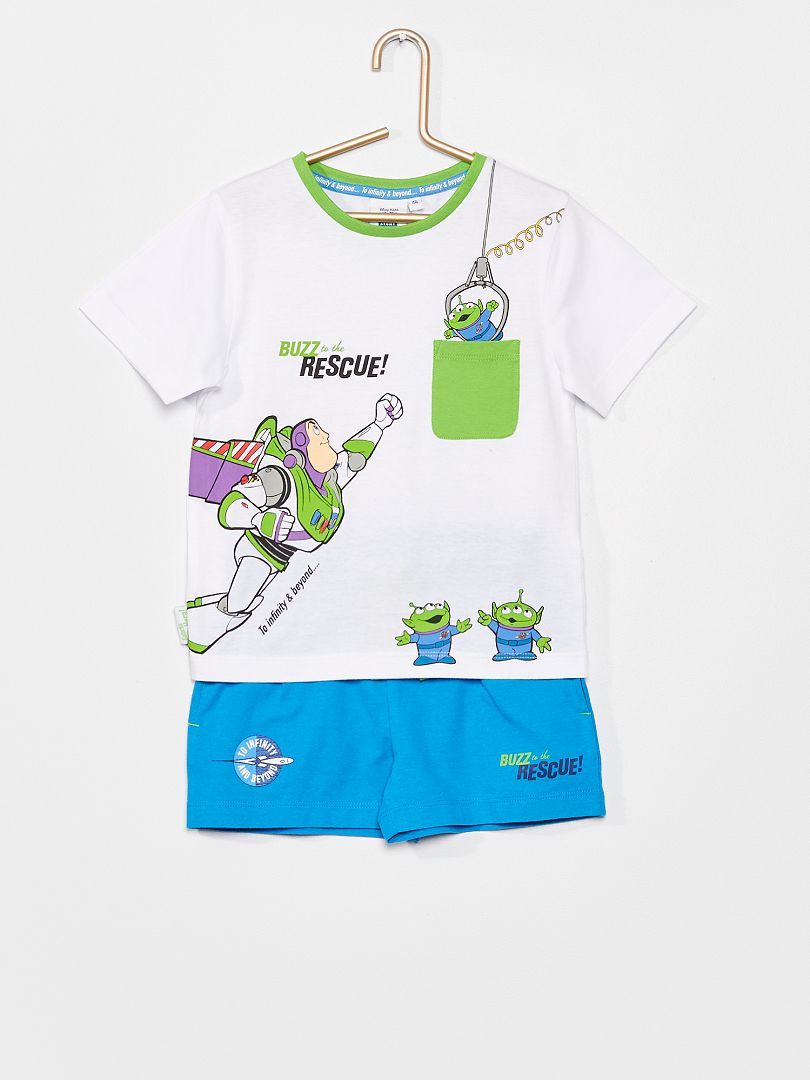Pijama de 2 piezas 'Buzz Lightyear' 'Toy Story' blanco/azul - Kiabi