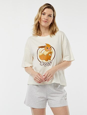Pijama de 2 piezas: camiseta + pantalón corto 'Evoli'