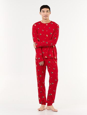 Pijama de 2 piezas camiseta + pantalón 'Navidad'