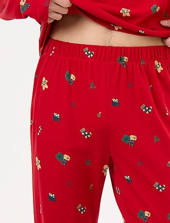 Pijama de 2 piezas camiseta + pantalón 'Navidad'