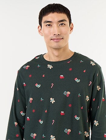 Pijama de 2 piezas camiseta + pantalón 'Navidad'