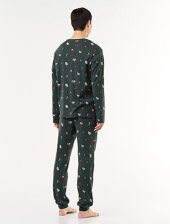 Pijama de 2 piezas camiseta + pantalón 'Navidad'