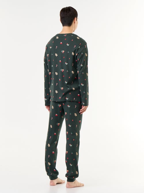 Pijama de 2 piezas camiseta + pantalón 'Navidad' - Kiabi