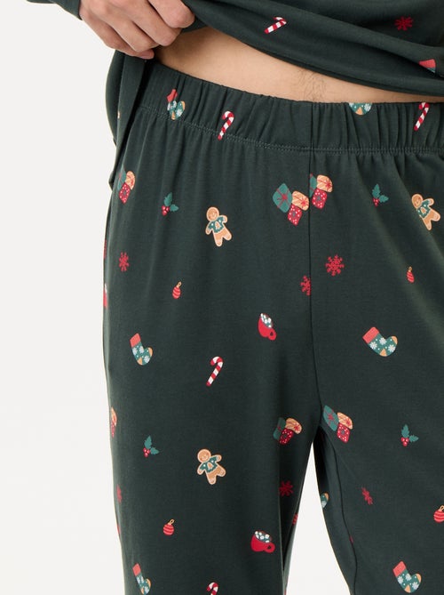 Pijama de 2 piezas camiseta + pantalón 'Navidad' - Kiabi
