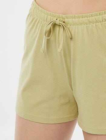 Pijama de 2 piezas con camiseta + pantalón corto minimalista