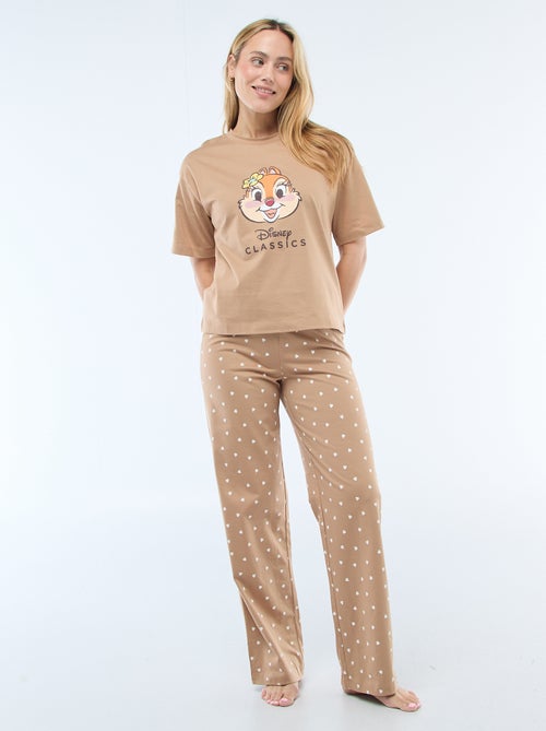 Pijama de 2 piezas con estampado de 'Chip y Chop' - Kiabi