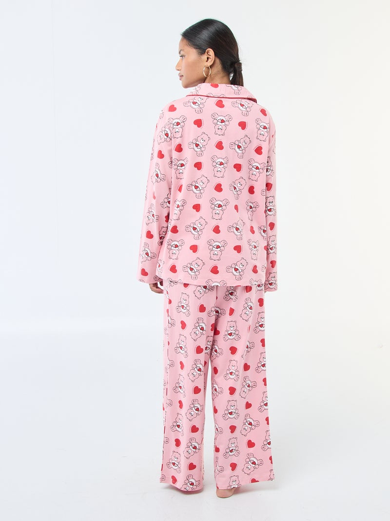 Pijama de 2 piezas con estampado 'Ositos Cariñositos' Rosa - Kiabi