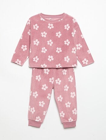 Pijama de 2 piezas de forro polar