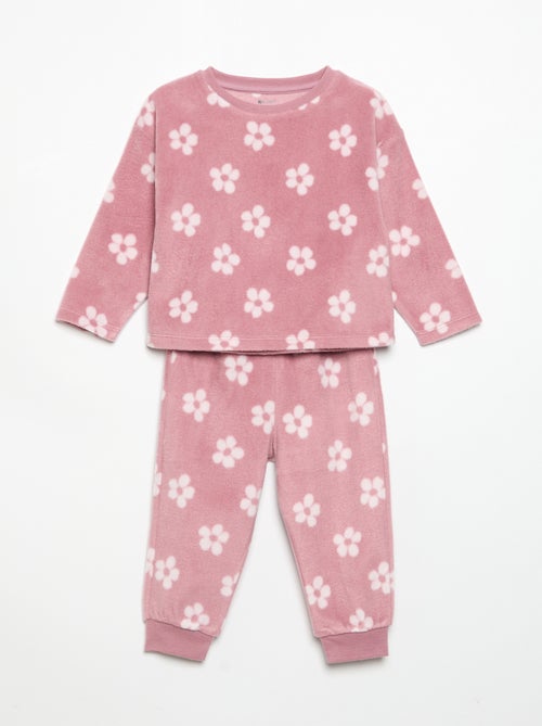 Pijama de 2 piezas de forro polar - Kiabi