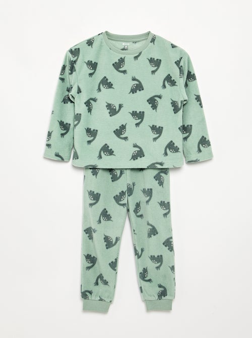 Pijama de 2 piezas de forro polar - Kiabi