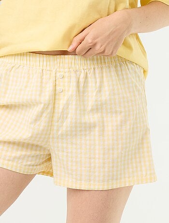 Pijama de 2 piezas de jersey de algodón - Camiseta y pantalón corto