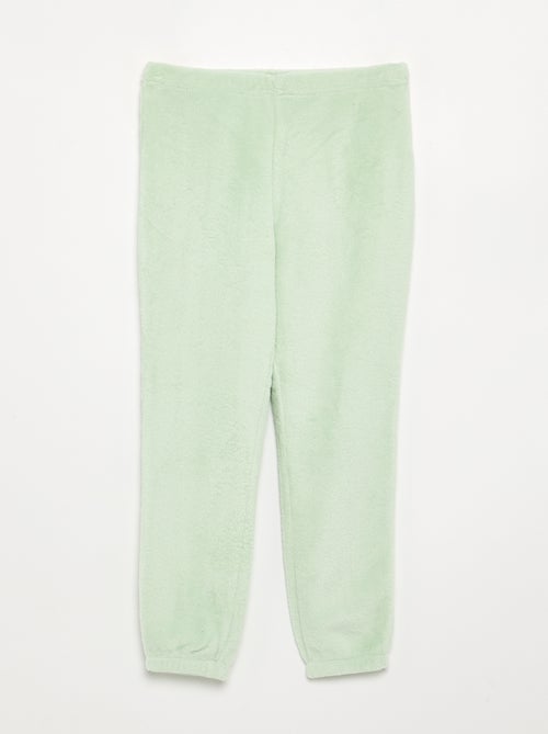 Pijama de 2 piezas de polar coral - Sudadera + pantalón - Kiabi