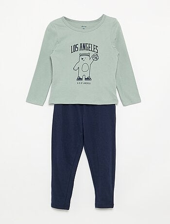 Pijama de 2 piezas de punto