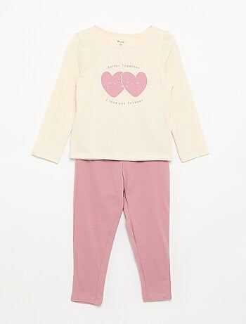 Pijama de 2 piezas de punto