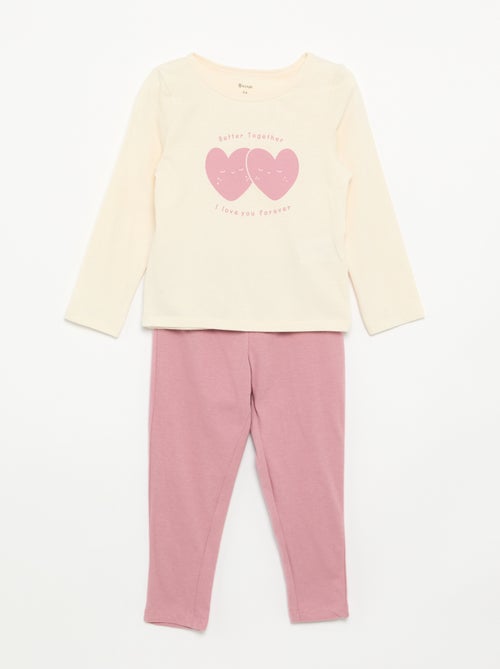 Pijama de 2 piezas de punto - Kiabi Pijama de 2 piezas de punto - Kiabi