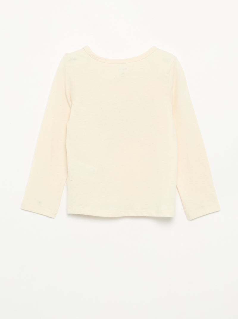 Pijama de 2 piezas de punto Beige - Kiabi