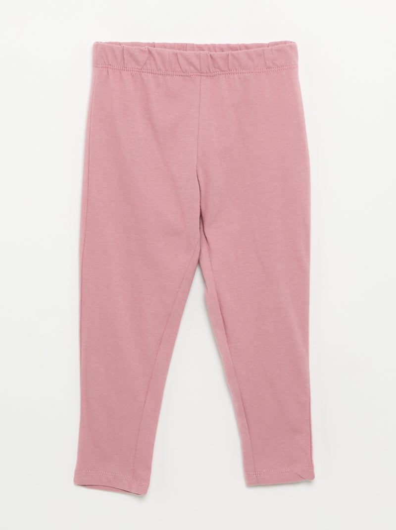 Pijama de 2 piezas de punto Beige - Kiabi