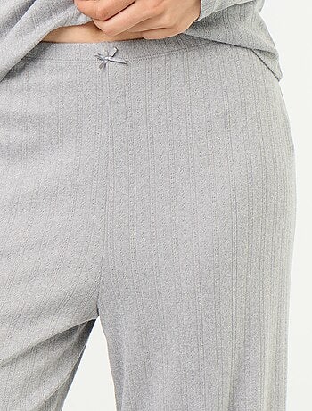 Pijama de 2 piezas de punto calado - Cárdigan + pantalón