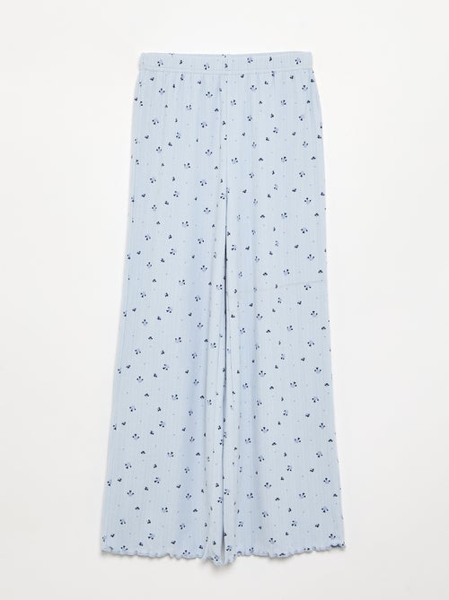 Pijama de 2 piezas de punto calado - Kiabi