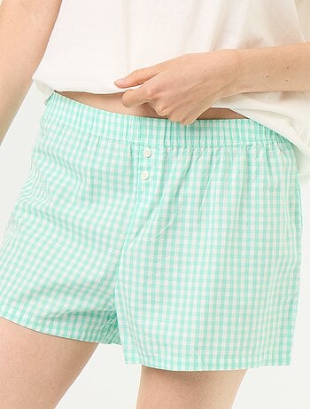 Pijama de 2 piezas de jersey de algodón - Camiseta y pantalón corto