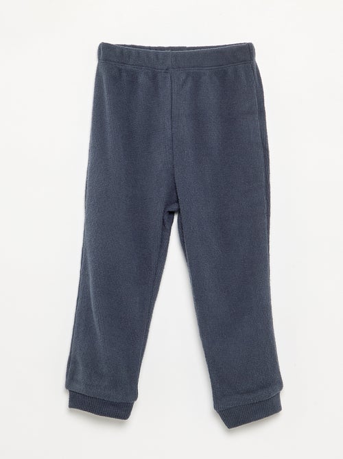 Pijama de 2 piezas de punto gofrado - Sudadera + pantalón - Kiabi