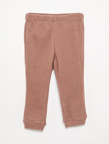 Pijama de 2 piezas de punto gofrado - Sudadera + pantalón