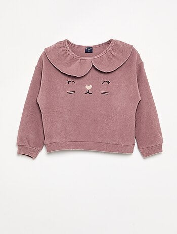 Pijama de 2 piezas de punto gofrado - Sudadera + pantalón