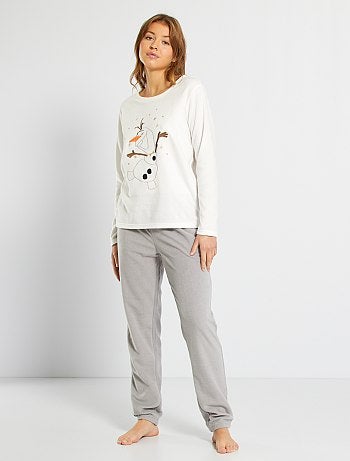 Pijama polar mujer con descuentos | Kiabi