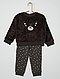     Pijama de 2 piezas de tejido polar y punto 'búho' vista 1
