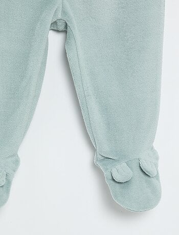 Pijama de 2 piezas de terciopelo